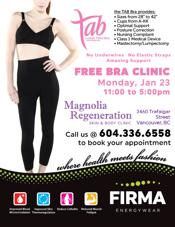 Free Bra Clinic Vancouver BC Jan 23, 2017
