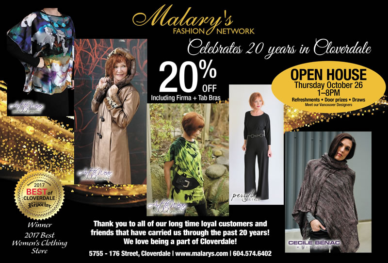 Malary's Fashion Network Open House - Save 20% October 26