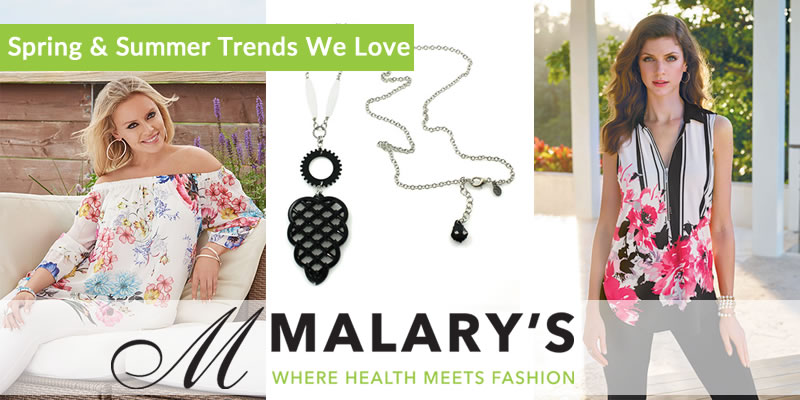 2018 Spring & Summer Trends we love at Malarys in Cloverdale