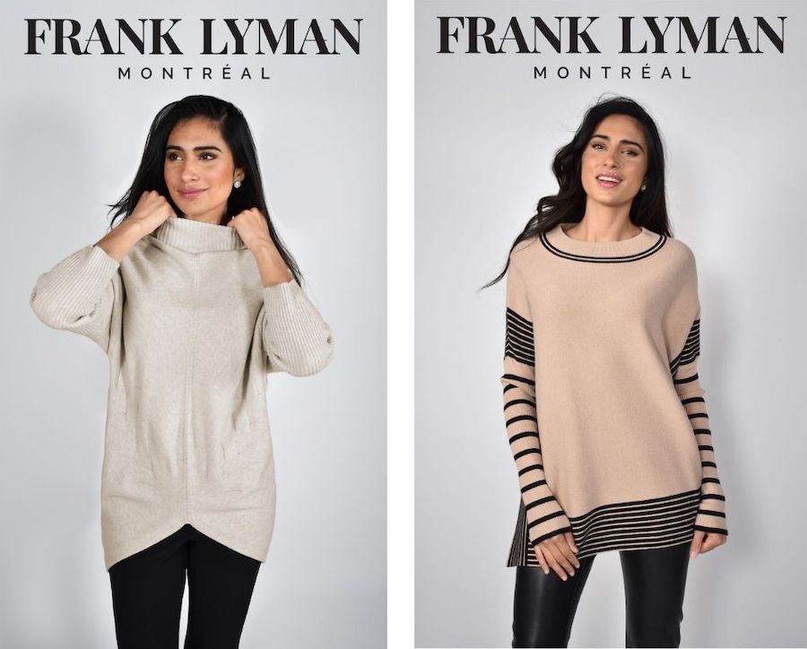 frank lyman fall long sweaters